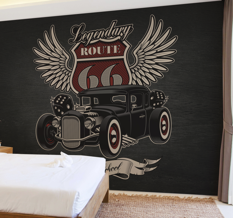 Fototapete Auto Serviceroute - TenStickers