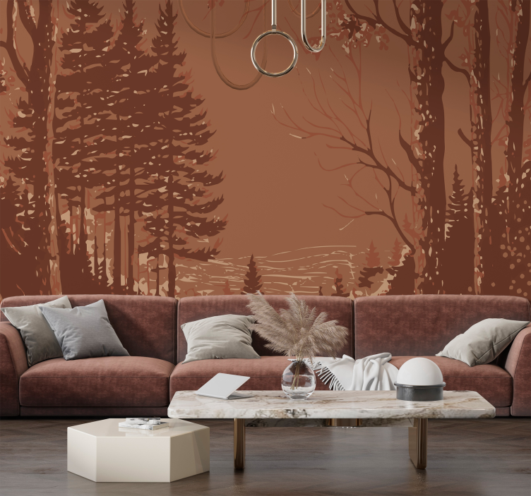 fototapet natur abstraktes design - TenStickers