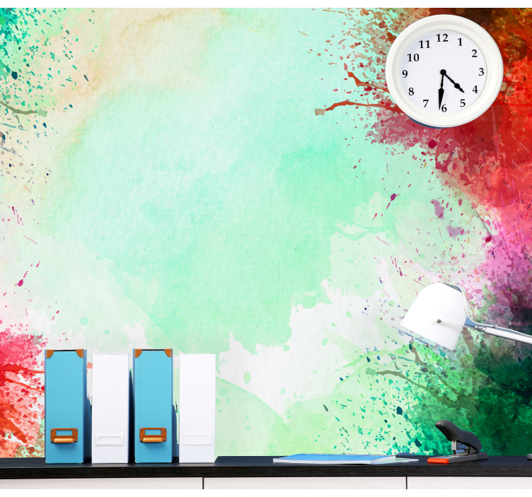 Fototapete abstrakt bunte spritzmuster - TenStickers