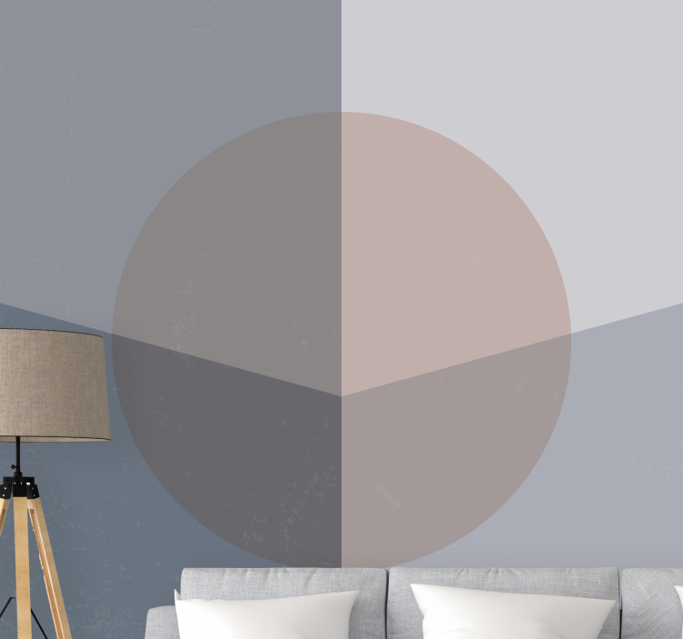 Fototapete abstrakt geometrisches kreis-muster - TenStickers