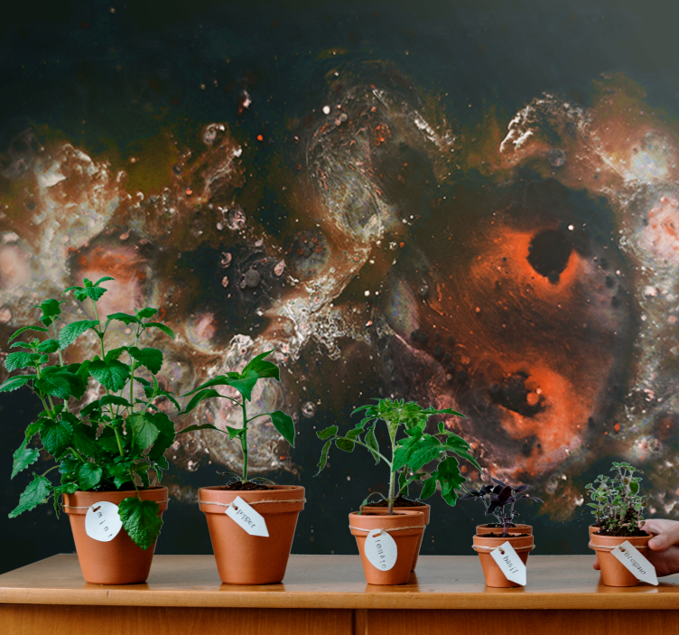 Fototapete abstrakt himmlische fließende muster - TenStickers