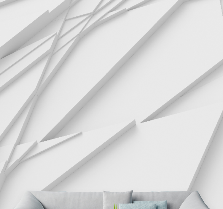 Fototapete abstrakt mit geometrischen schichten - TenStickers