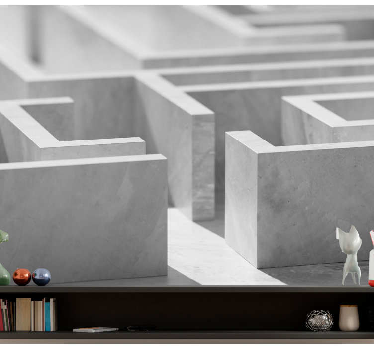 Fototapete abstrakt mit labyrinthstruktur details - TenStickers