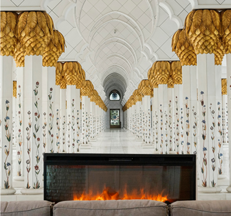 Fototapete afrikanisch majestätische säulenhalle - TenStickers