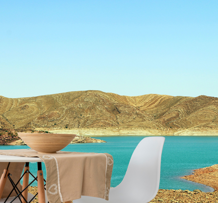 Fototapete berge am ruhigen bergsee - TenStickers