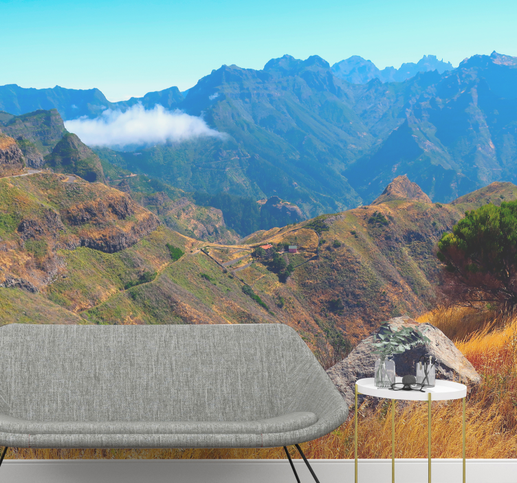 Fototapete Berge majestätische aussicht - TenStickers