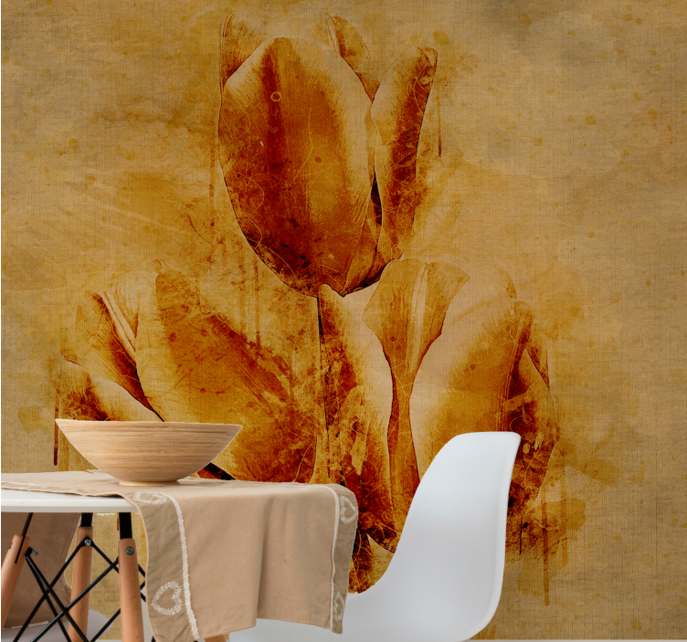 Fototapete blumen elegantes tulpenarrangement - TenStickers