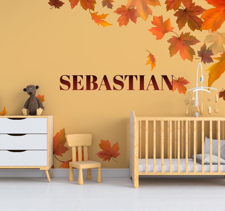 Fototapete Blumen herbstlaub-arrangement - TenStickers