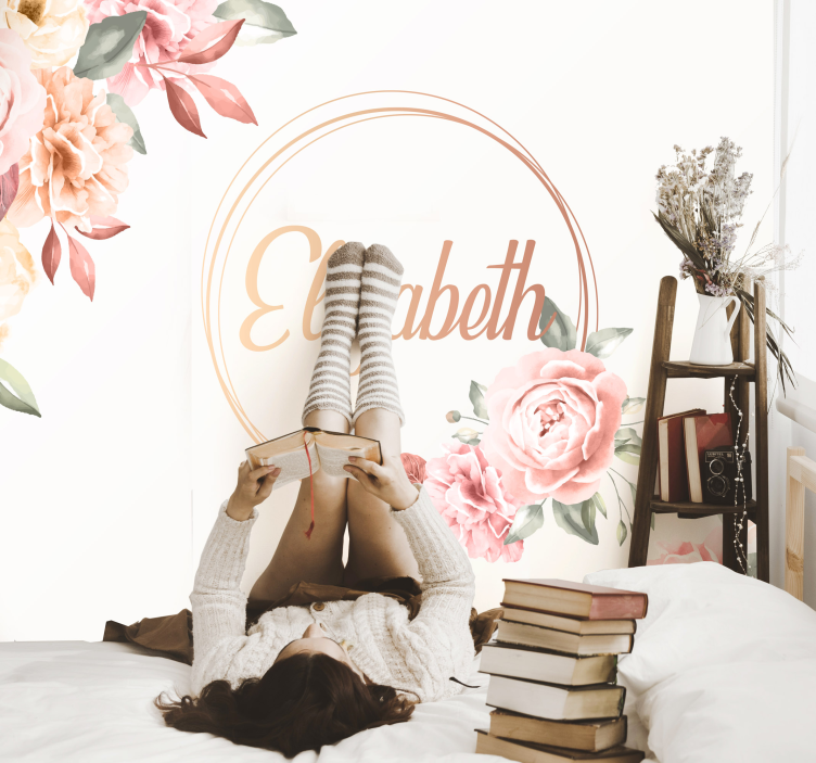 Fototapete blumen individuelles botanisches arrangement - TenStickers