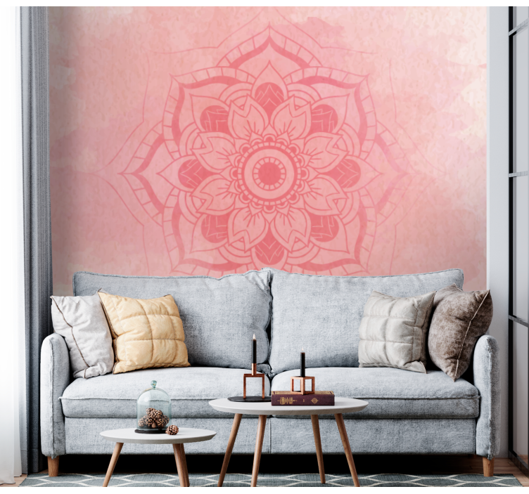 Fototapete Andere Blumen Mandala lotus - TenStickers