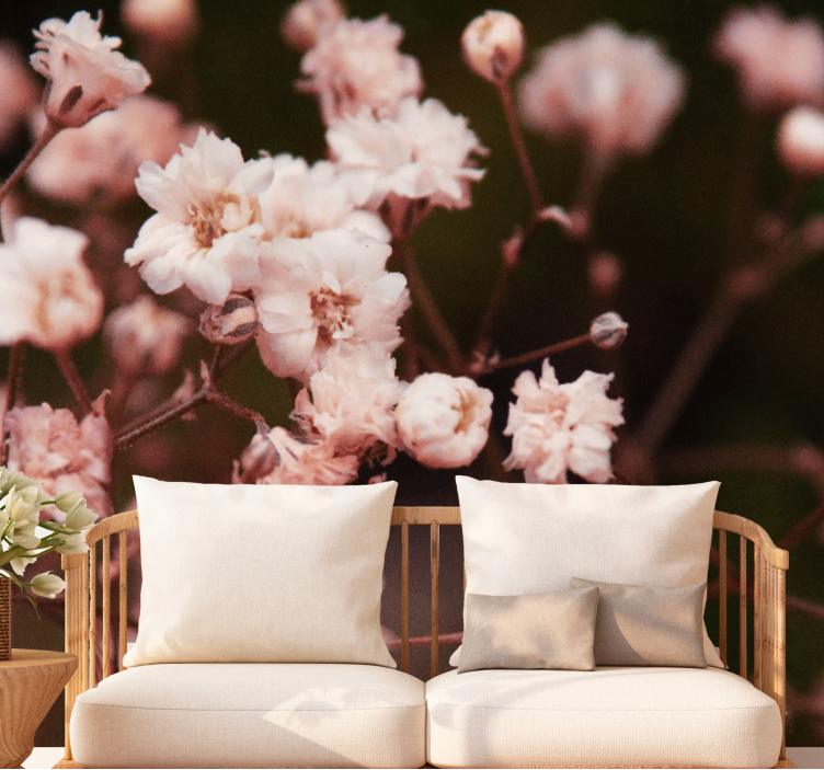 Fototapete blumen zarte blühende blumen - TenStickers