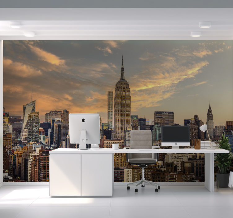 Fototapete Büro new Yorker Skyline - TenStickers