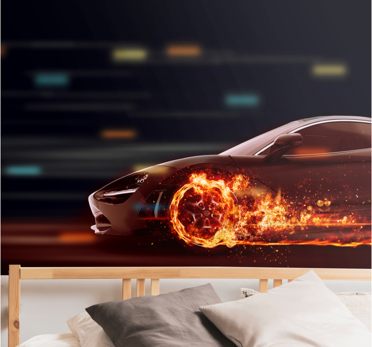 Fototapete fahrzeuge dynamische rennbewegung - TenStickers