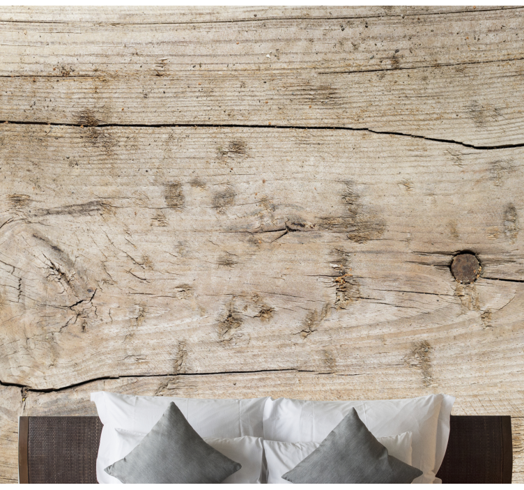 Fototapete holz mit strukturierter holzoberfläche - TenStickers