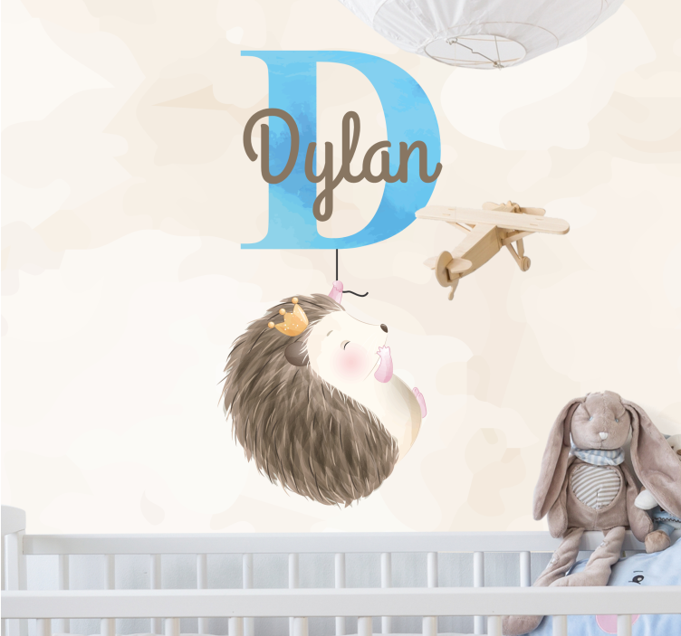 Fototapete kinderzimmer mit süßem igel design - TenStickers