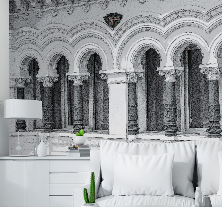 Fototapete klassische kunst architektur bögen detail - TenStickers