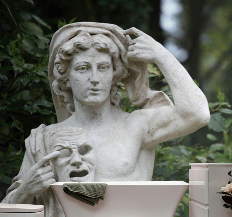 Fototapete klassische kunst skulpturen display - TenStickers