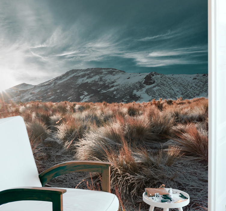 Fototapete landschaft bergsonne aufgang - TenStickers