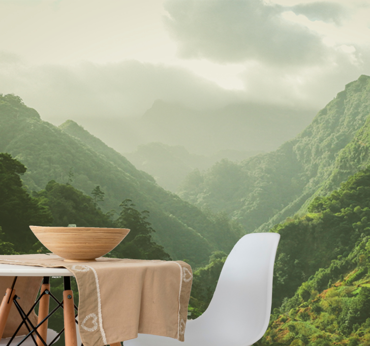 Fototapete landschaft gebirgsbachtal szenerie - TenStickers