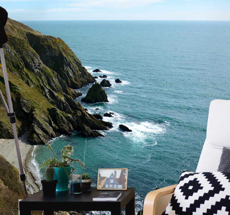 Fototapete landschaft küstensteinstruktur - TenStickers