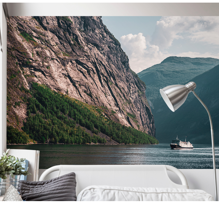 Fototapete landschaft majestätische fjordlandschaft - TenStickers