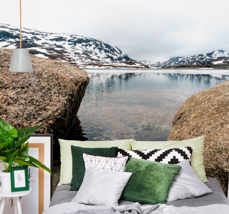 Fototapete landschaft ruhige bergresonanz - TenStickers