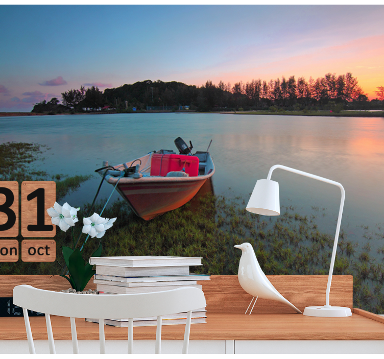 Fototapete Landschaft ruhige wasserlandschaft - TenStickers