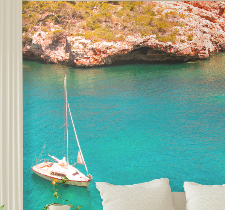 Fototapete Meer segelboot ozean - TenStickers