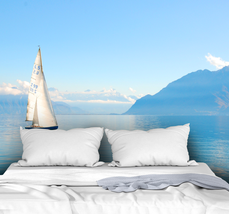 Fototapete meer segeln auf dem wasser - TenStickers