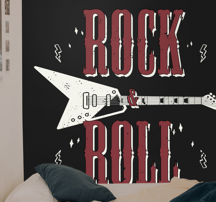 Fototapete musik im rockgitarre design - TenStickers