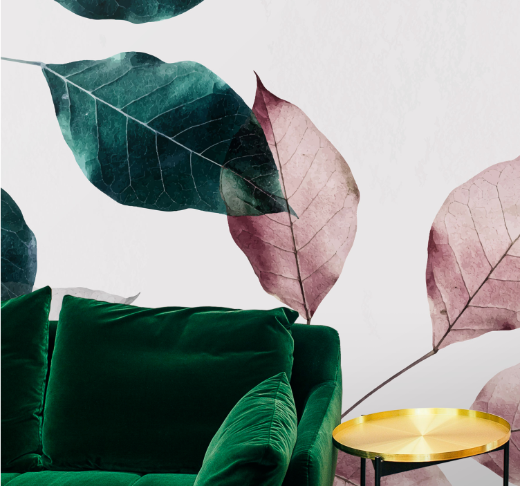 Fototapete natur elegante blattelemente - TenStickers