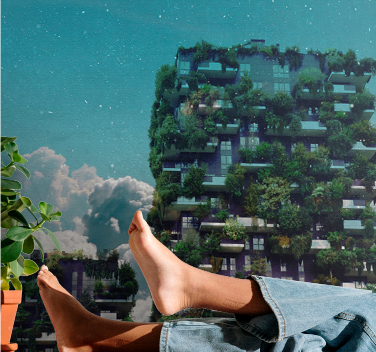 Fototapete natur grüner vertikaler garten - TenStickers