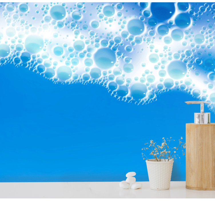 Fototapete natur im wellenblasen design - TenStickers