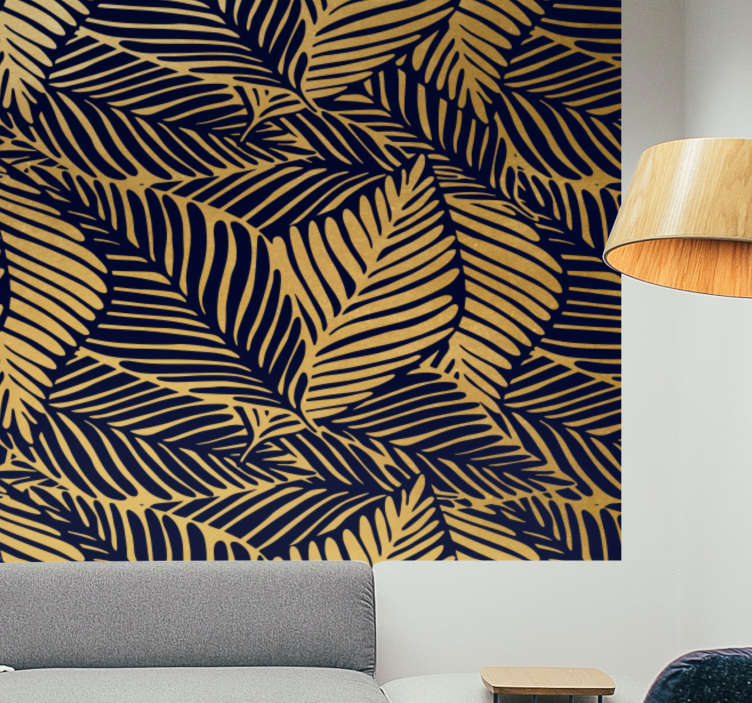 Fototapete natur mit detaillierten blattmustern - TenStickers