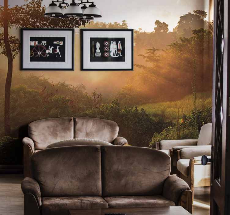 Fototapete natur ruhige waldlandschaft - TenStickers