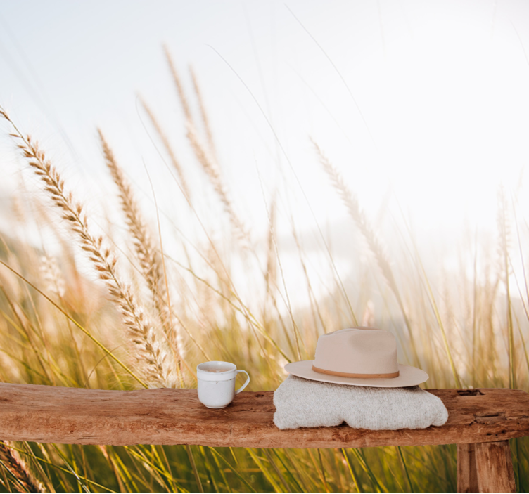 Fototapete natur sanfte gräser im wind - TenStickers