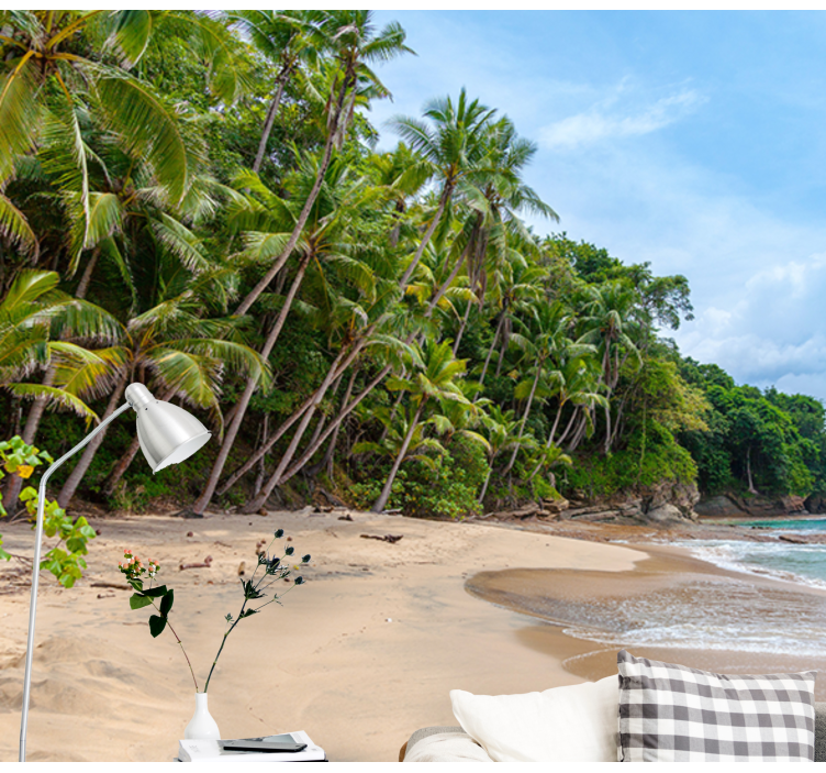 Fototapete natur tropische küstenoase - TenStickers