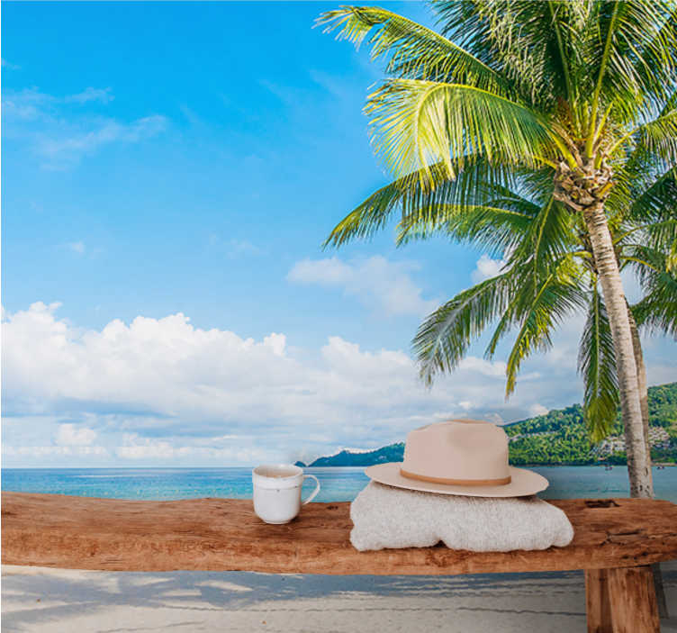 Fototapete natur tropisches uferparadies - TenStickers