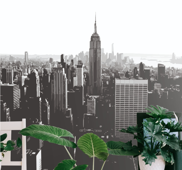 Fototapete new york skyline mit empire state - TenStickers