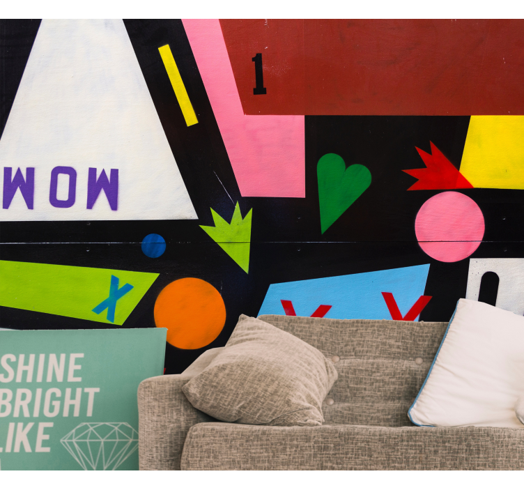 Fototapete Vintage Komische kunst - TenStickers