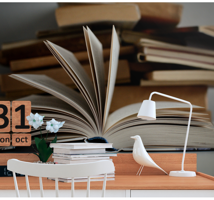 Fototapete Vintage Offenes buch - TenStickers