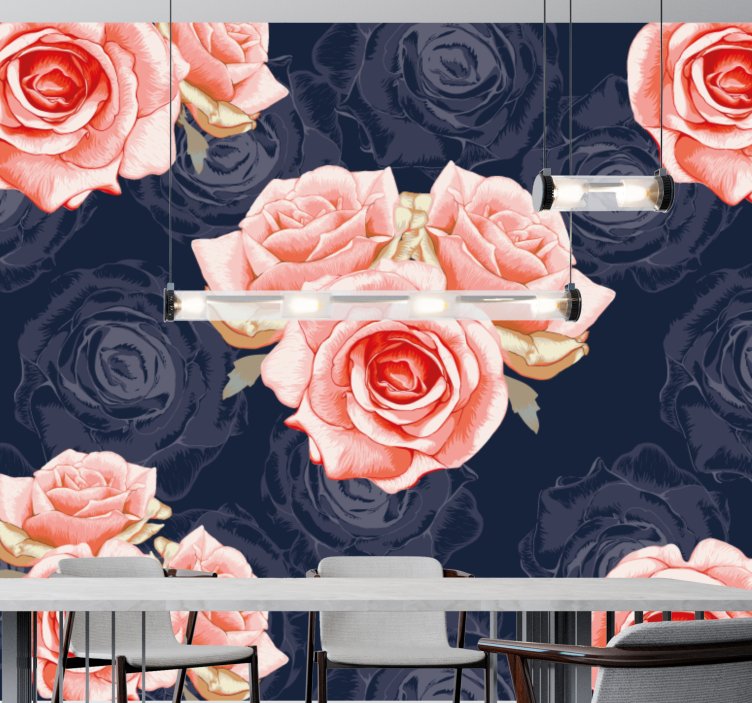 Fototapete Rose elegante rosa blumen - TenStickers