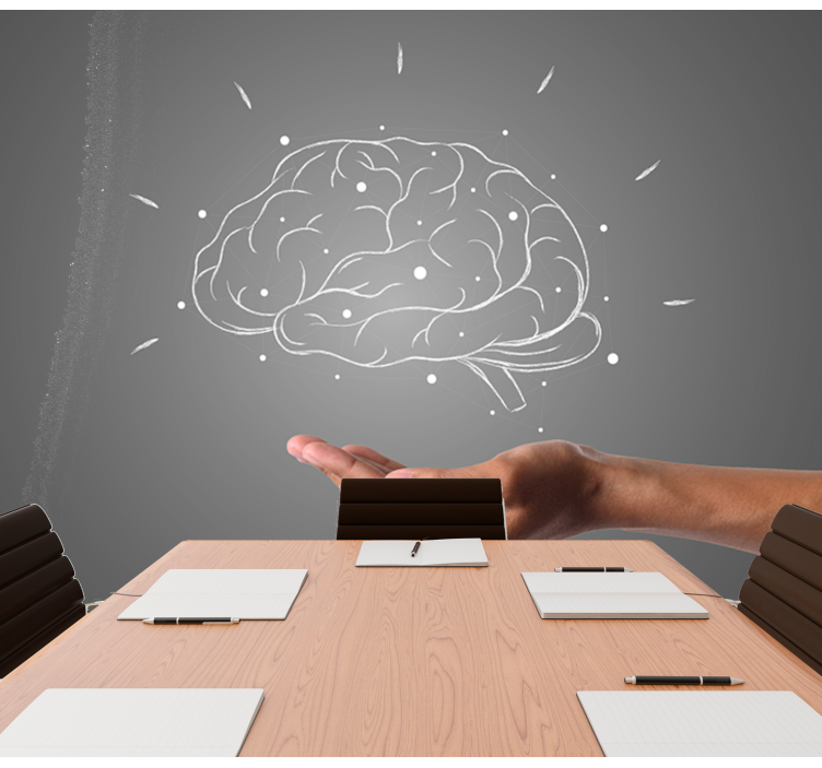 Fototapete Spruch visualisierung des gehirnkonzepts - TenStickers