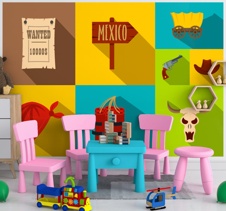 Fototapete kinderzimmer im mexiko-design - TenStickers