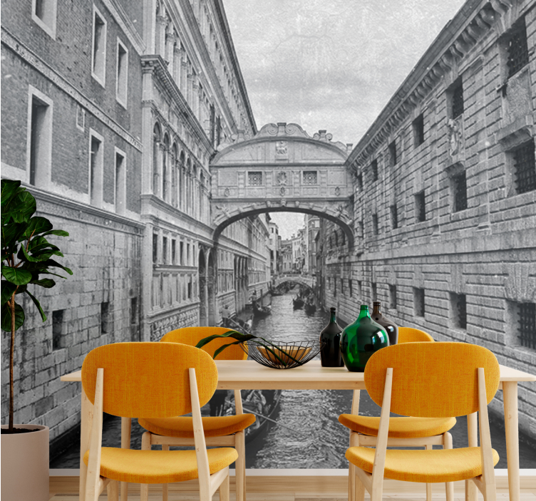 Fototapete städte blick auf die venezianischen wasserwege - TenStickers