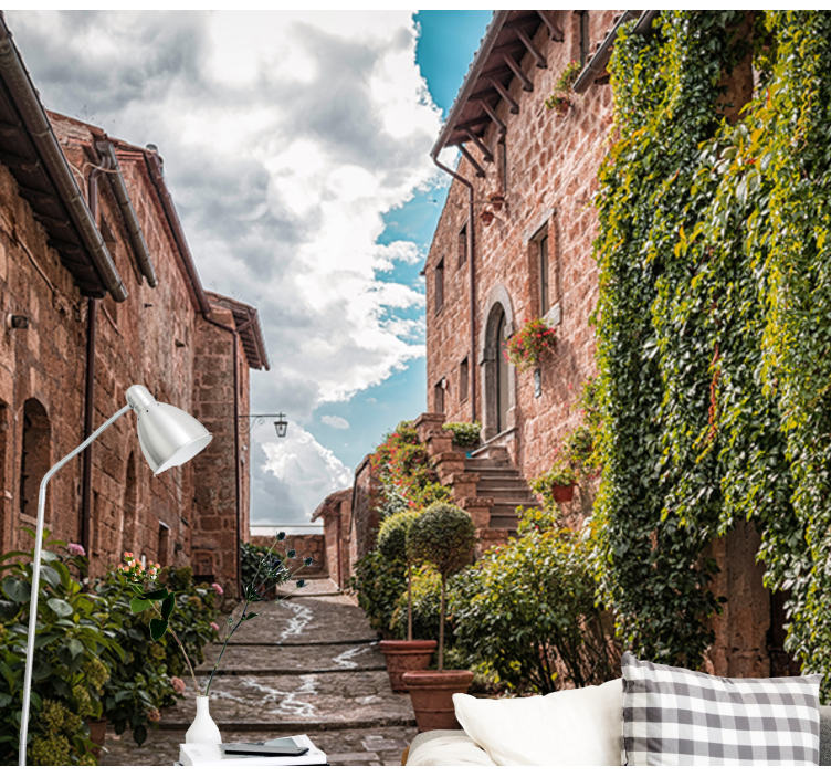 Fototapete Städte charmante italienische straße - TenStickers