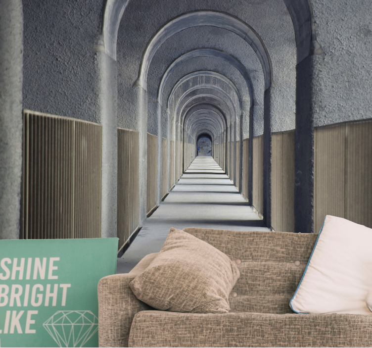 Fototapete 3D endlose torbogenperspektive - TenStickers