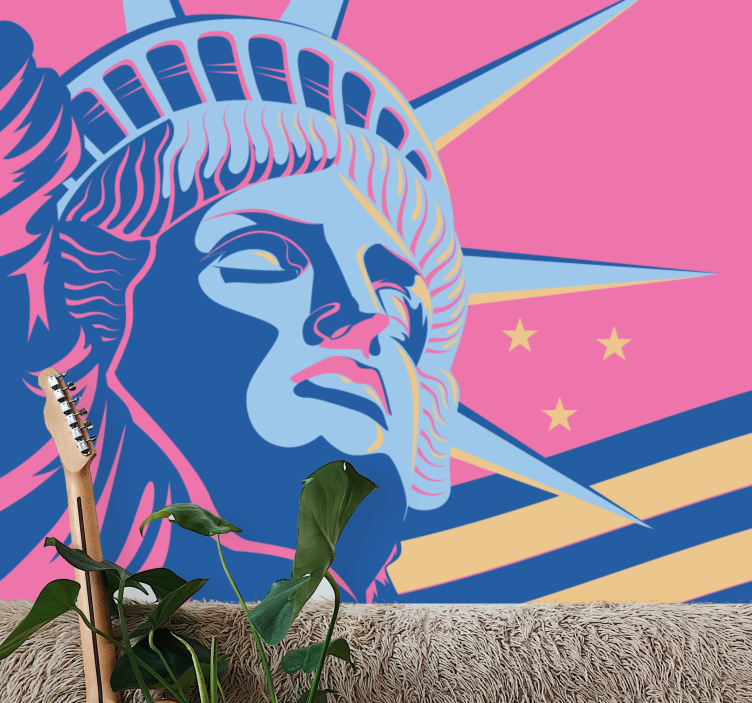 Fototapete städte freiheitstatue - TenStickers