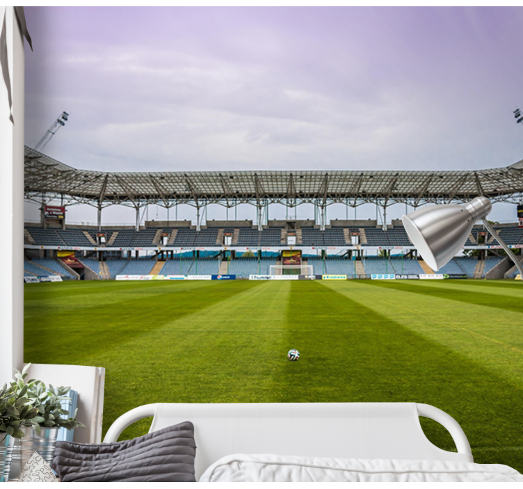 Fototapete städte fußballfeld szene - TenStickers