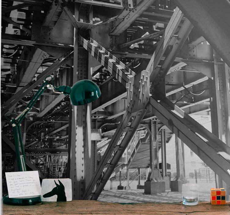 Fototapete städte im urbanen strukturdesign - TenStickers